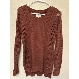 Element Skateboarding Eden Knit Sweater Women's Size Medium Maroon Skater Style